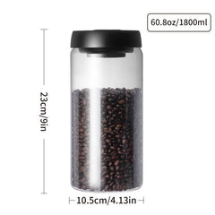 1800ml Airtight Glass Jar for Freshness