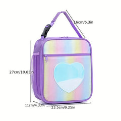Rainbow Laser Portable Lunch Bag Thermal Insulated Ice Bag