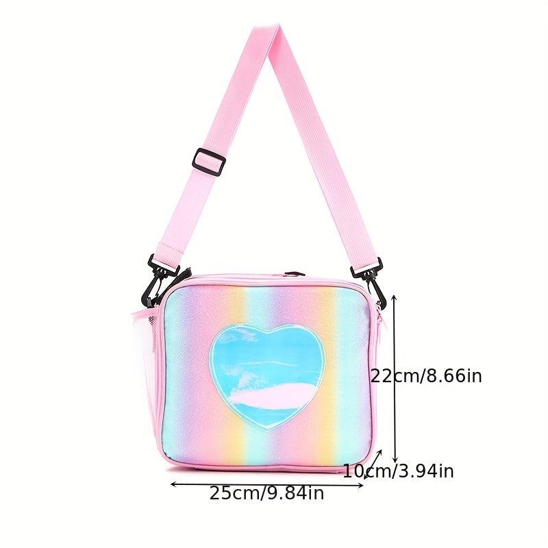 Rainbow Laser Portable Lunch Bag Thermal Insulated Ice Bag