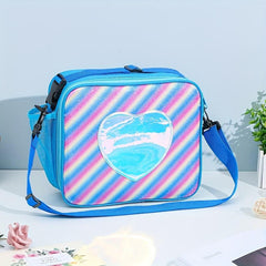 Rainbow Laser Portable Lunch Bag Thermal Insulated Ice Bag