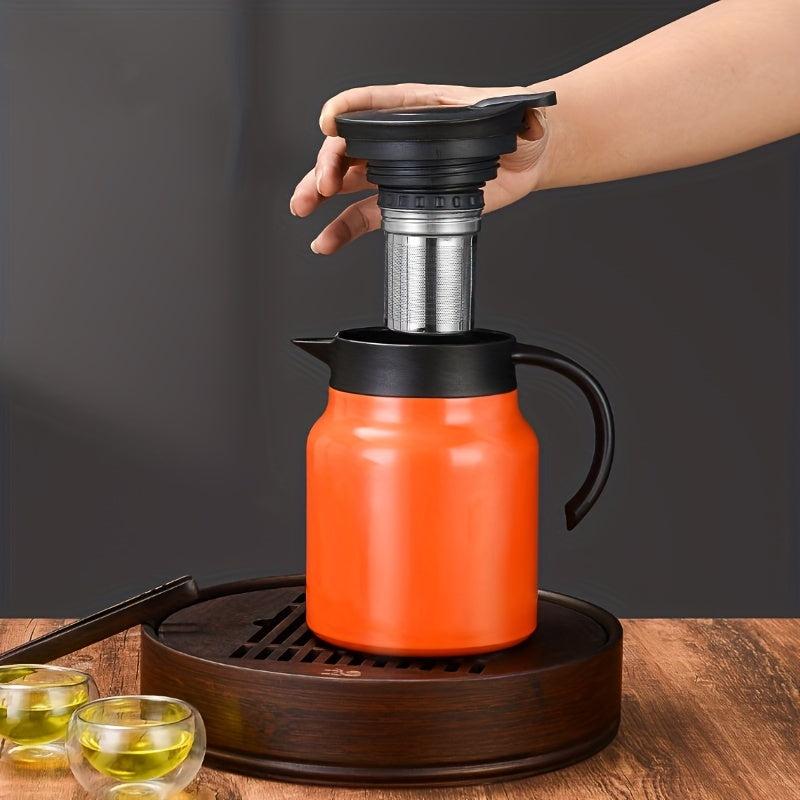 27oz Stainless Steel Teapot with Tea Filter for Hot and Cold Beverages