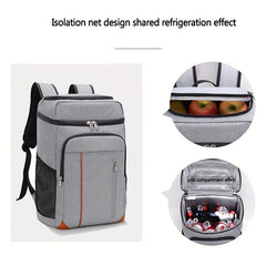 Large Capacity Waterproof Cooler Backpack Outdoor Picnic Bag
