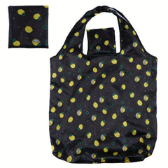 Flower Pattern Foldable Reusable Grocery Tote Bag
