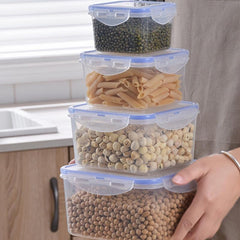 4pcs Kitchen Plastic Food Containers Set Pack Of 8