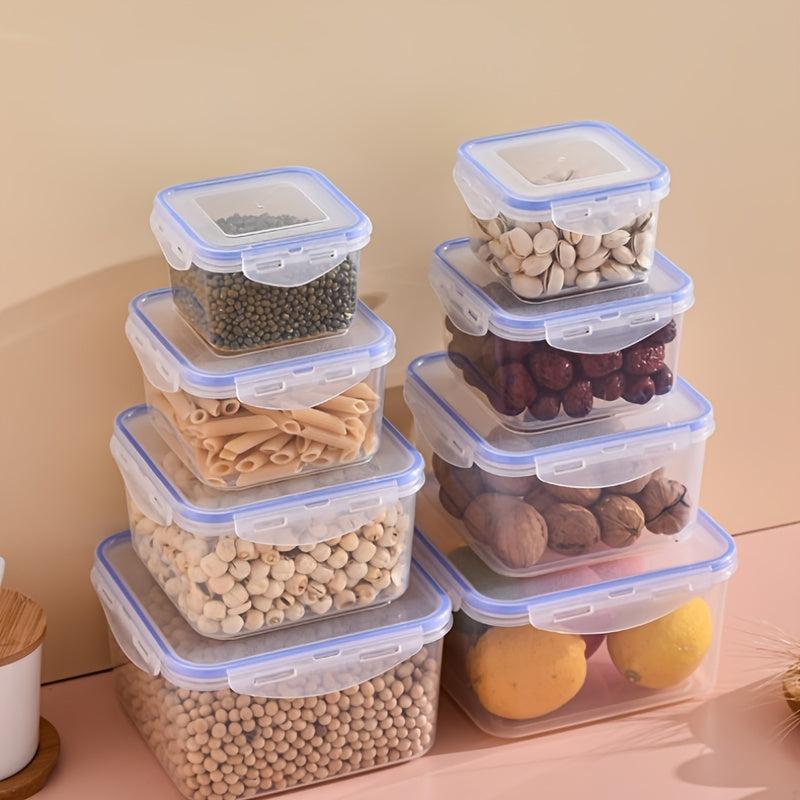 4pcs Kitchen Plastic Food Containers Set Pack Of 8