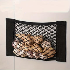 Mesh Plastic Bag Holder Kitchen Cabinet Door Groceries Dispenser