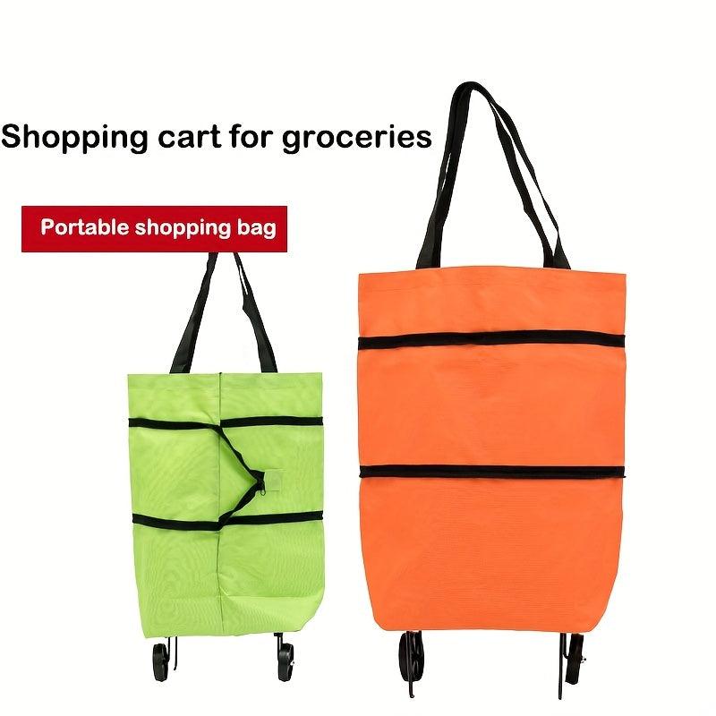 Waterproof Folding Oxford Shopping Cart for Elderly Portable and Convenient