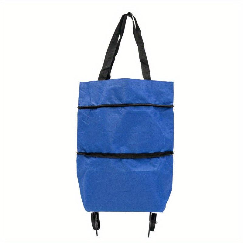 Waterproof Folding Oxford Shopping Cart for Elderly Portable and Convenient