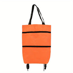Waterproof Folding Oxford Shopping Cart for Elderly Portable and Convenient