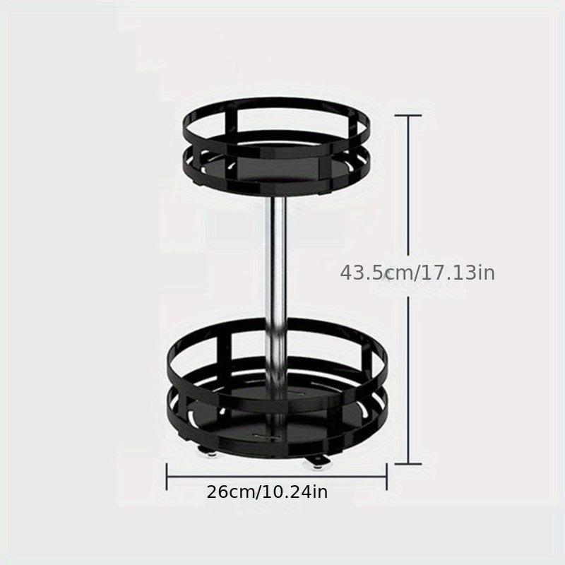 Rotatable Seasoning Bottle Rack for Kitchen Storage