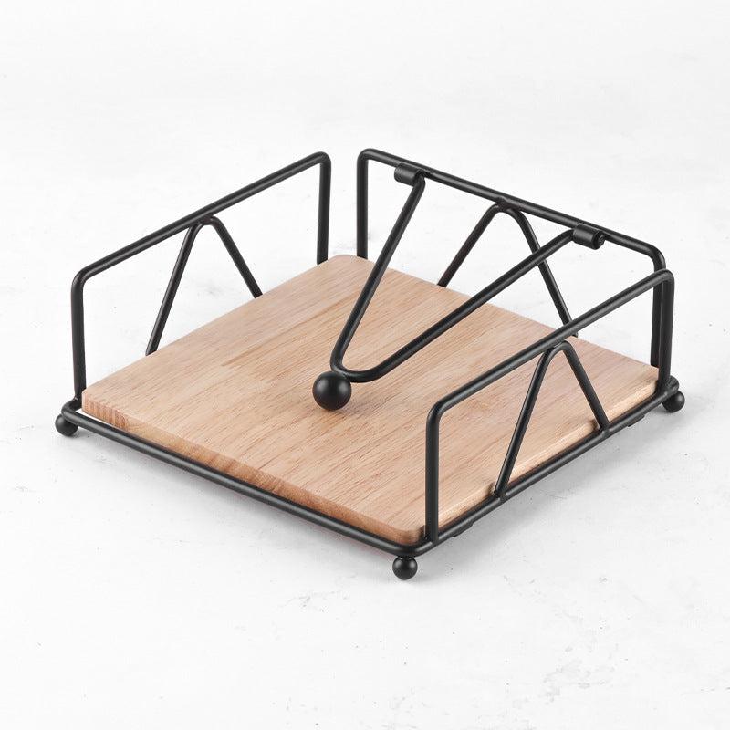 Wooden Paper Towel Holder Restaurant Hotel Buffet Solid Wood