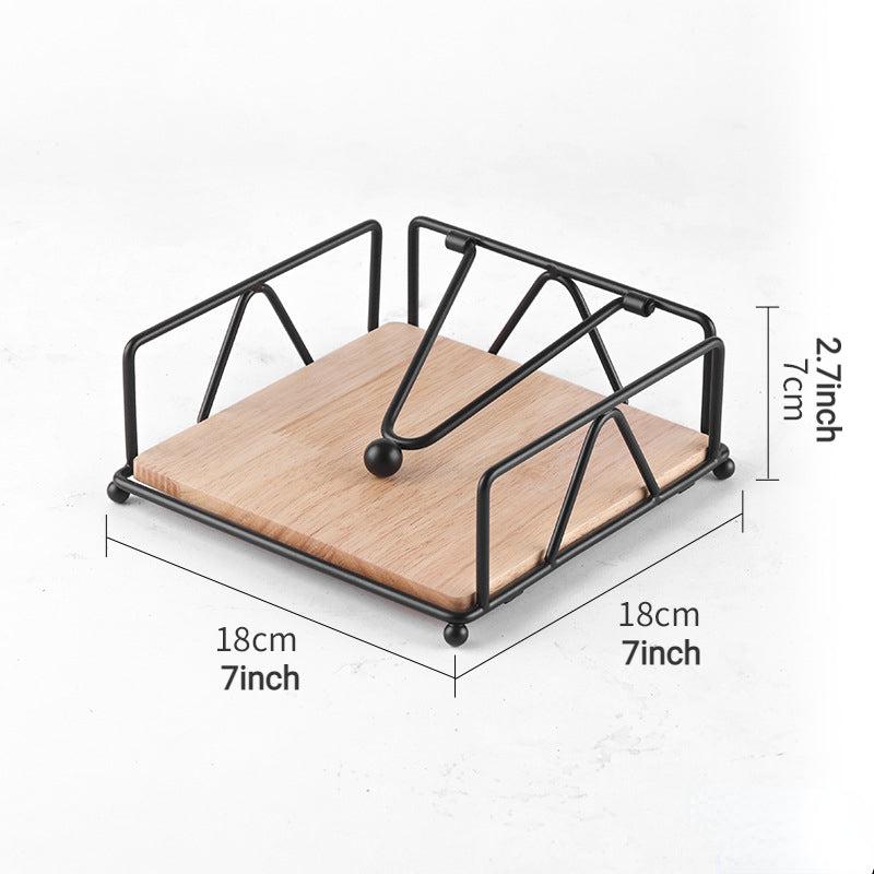 Wooden Paper Towel Holder Restaurant Hotel Buffet Solid Wood