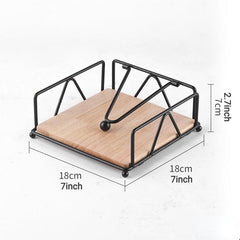 Wooden Paper Towel Holder Restaurant Hotel Buffet Solid Wood