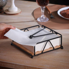 Wooden Paper Towel Holder Restaurant Hotel Buffet Solid Wood