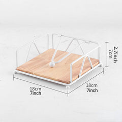 Wooden Paper Towel Holder Restaurant Hotel Buffet Solid Wood