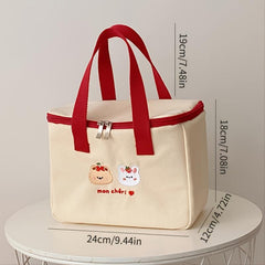 Cartoon Tote Bag Insulated Lunch Box Bag