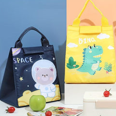 Cartoon Student Bento Bag Insulated Lunch Bag