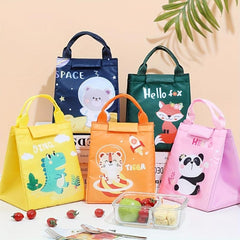 Cartoon Student Bento Bag Insulated Lunch Bag