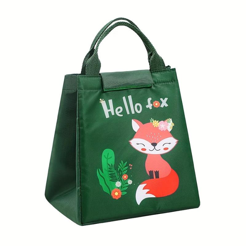 Cartoon Student Bento Bag Insulated Lunch Bag