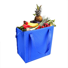 Large Capacity Supermarket Shopping Bag Non-woven Ice Bag Aluminum Foil Insulati