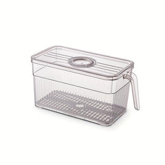 1pc Plastic Refrigerator Storage Box Fresh Keeping Box Refrigerator Fruit