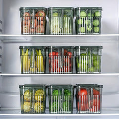 1pc Plastic Refrigerator Storage Box Fresh Keeping Box Refrigerator Fruit