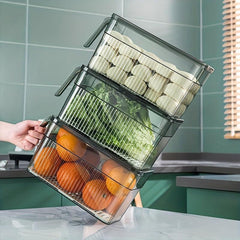 1pc Plastic Refrigerator Storage Box Fresh Keeping Box Refrigerator Fruit