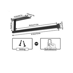 Stainless Steel Tissue Holder Wall Mounted Kitchen Bathroom Storage