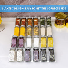 4 Tier Acrylic Spice Drawer Organizer Insert Kitchen Rack Tray
