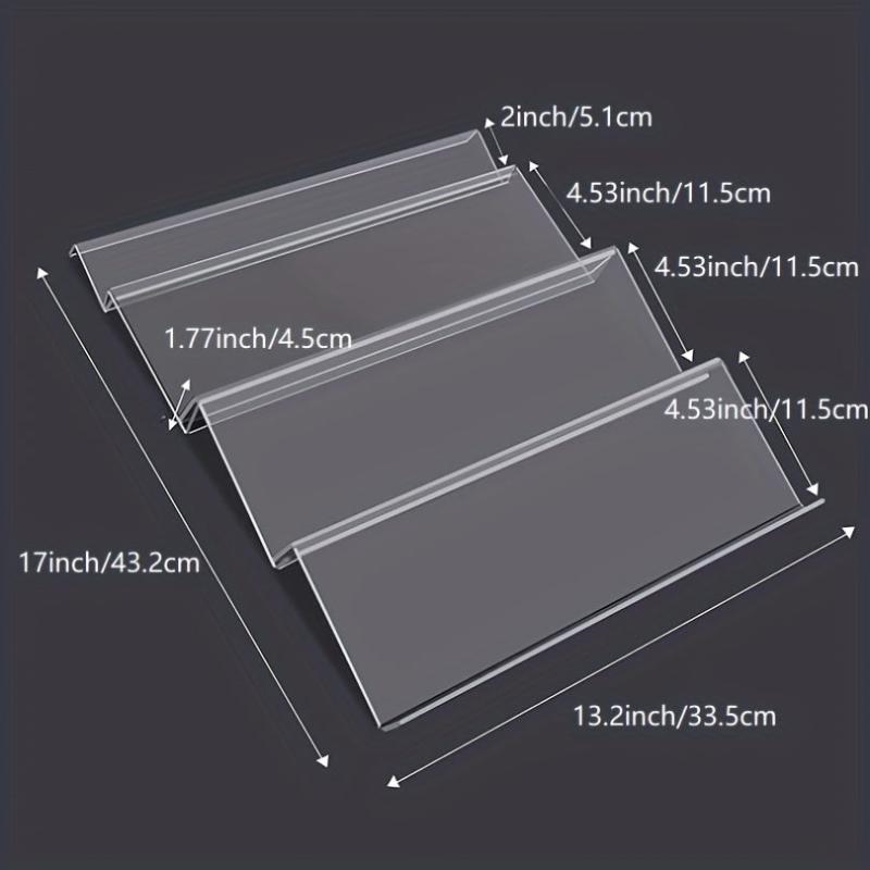 4 Tier Acrylic Spice Drawer Organizer Insert Kitchen Rack Tray