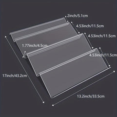 4 Tier Acrylic Spice Drawer Organizer Insert Kitchen Rack Tray