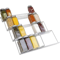 4 Tier Acrylic Spice Drawer Organizer Insert Kitchen Rack Tray