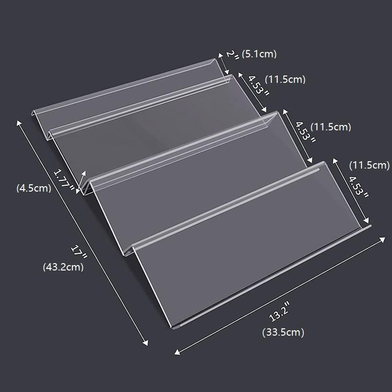 4 Tier Acrylic Spice Drawer Organizer Insert Kitchen Rack Tray