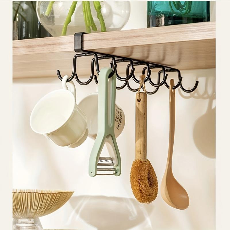 Inverted Cup Holder Drain Storage Organizer Hanging Glass Cup Rack No Punching