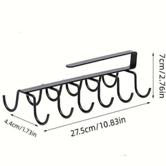 Inverted Cup Holder Drain Storage Organizer Hanging Glass Cup Rack No Punching