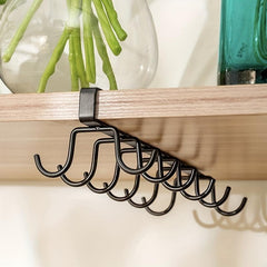 Inverted Cup Holder Drain Storage Organizer Hanging Glass Cup Rack No Punching