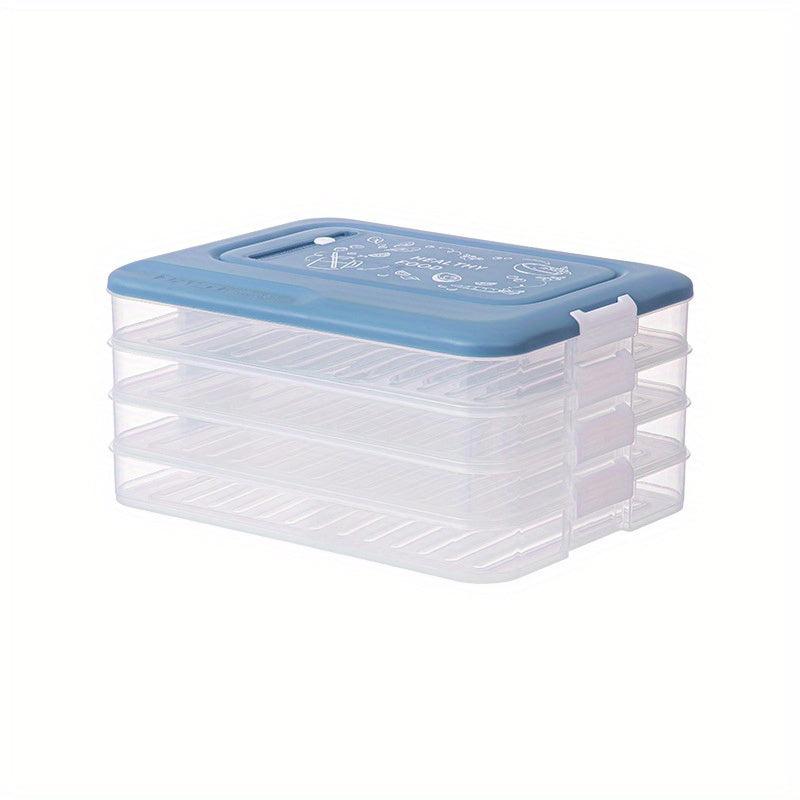 1pc Quick Freeze Dumpling Box Stackable Food Storage Kitchen Supplies