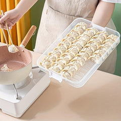 1pc Quick Freeze Dumpling Box Stackable Food Storage Kitchen Supplies