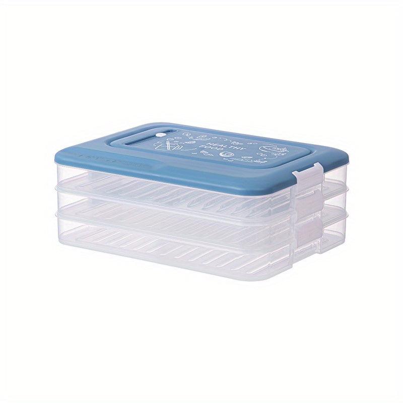 1pc Quick Freeze Dumpling Box Stackable Food Storage Kitchen Supplies