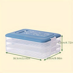 1pc Quick Freeze Dumpling Box Stackable Food Storage Kitchen Supplies