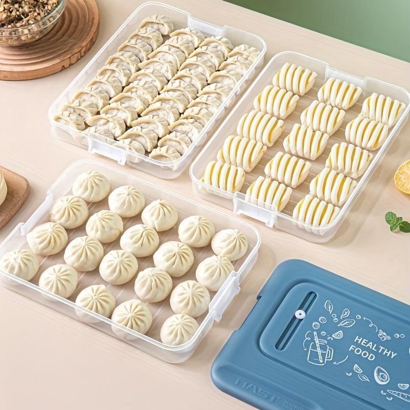 1pc Quick Freeze Dumpling Box Stackable Food Storage Kitchen Supplies