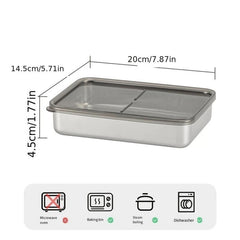 304 Stainless Steel Fresh-keeping Box with Lid