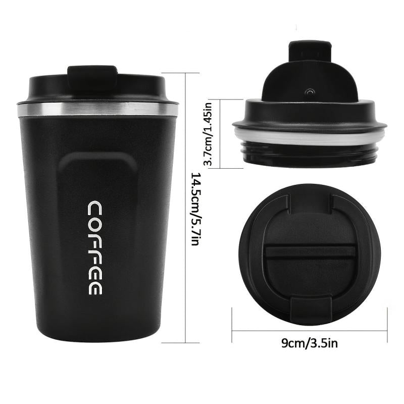 13 Oz Stainless Steel Vacuum Insulated Tumbler Coffee Travel Mug Spill Proof
