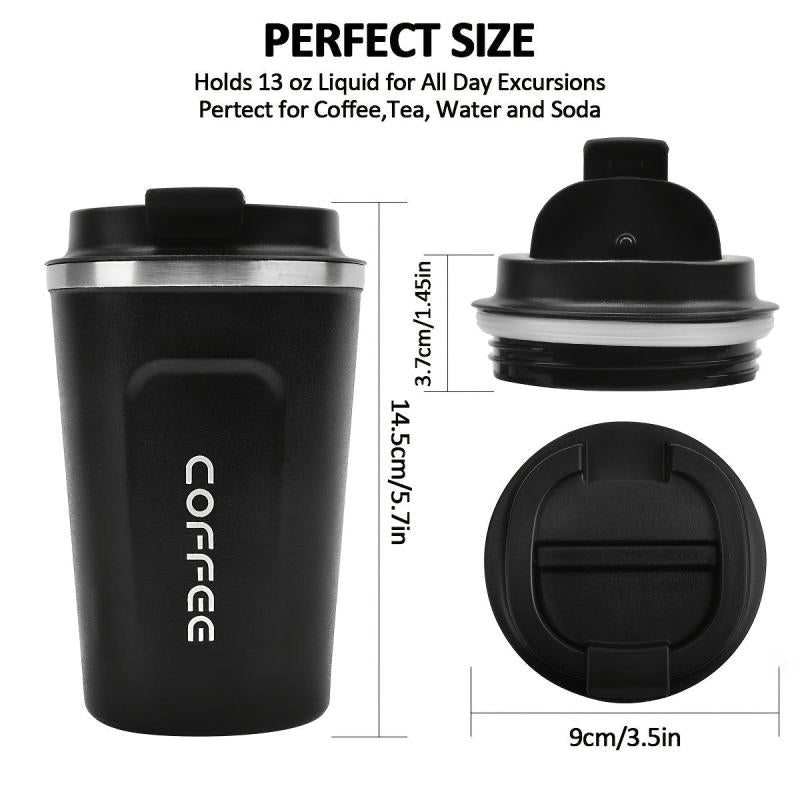 13 Oz Stainless Steel Vacuum Insulated Tumbler Coffee Travel Mug Spill Proof