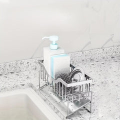 Stainless Steel Sink Storage Rack Faucet Sponge Holder