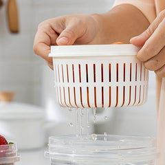 Sealed Rotating Lid Food Container for Fruit and Vegetable Preservation
