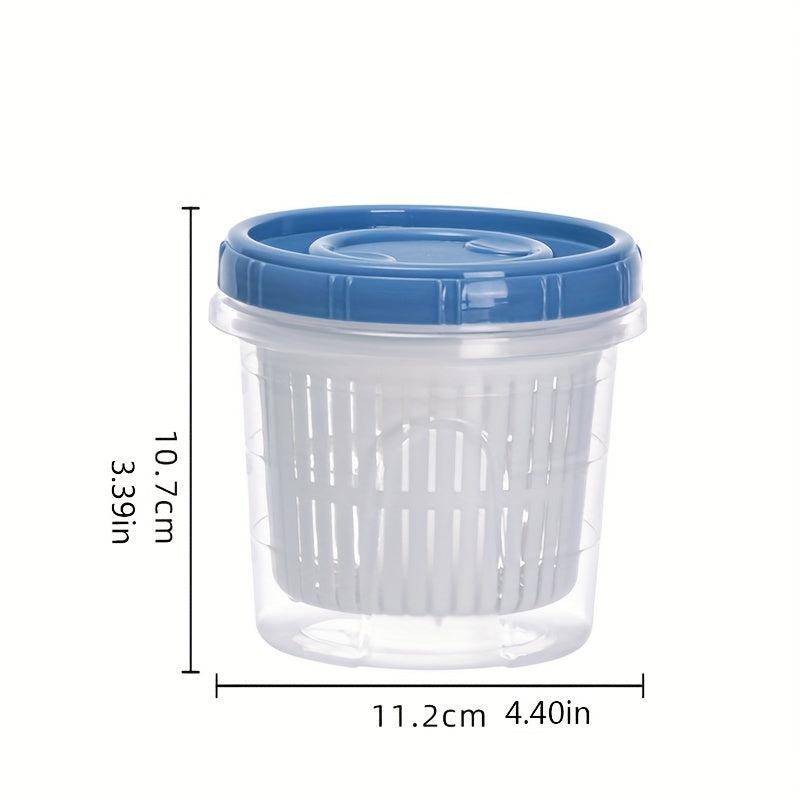 Sealed Rotating Lid Food Container for Fruit and Vegetable Preservation