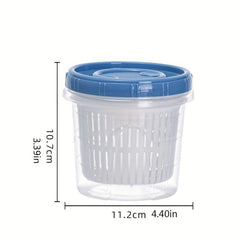 Sealed Rotating Lid Food Container for Fruit and Vegetable Preservation