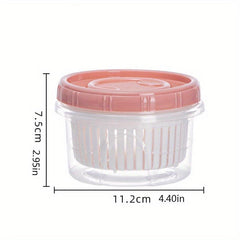 Sealed Rotating Lid Food Container for Fruit and Vegetable Preservation