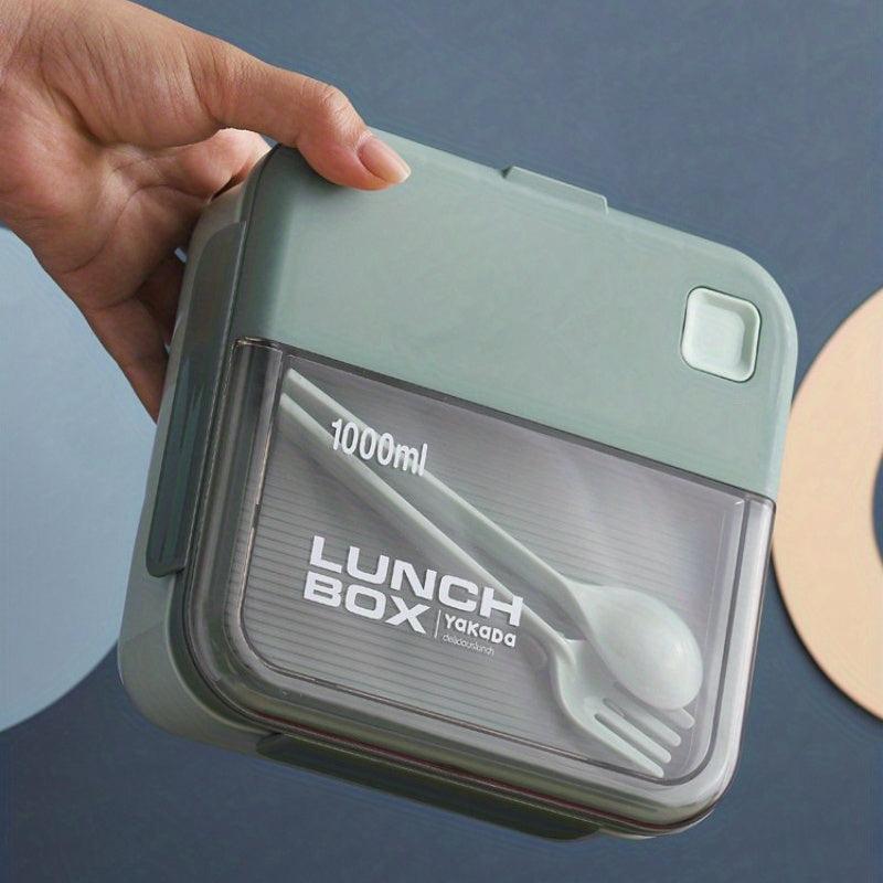 Portable Lunch Box With Tableware Bento Box Fork Spoon